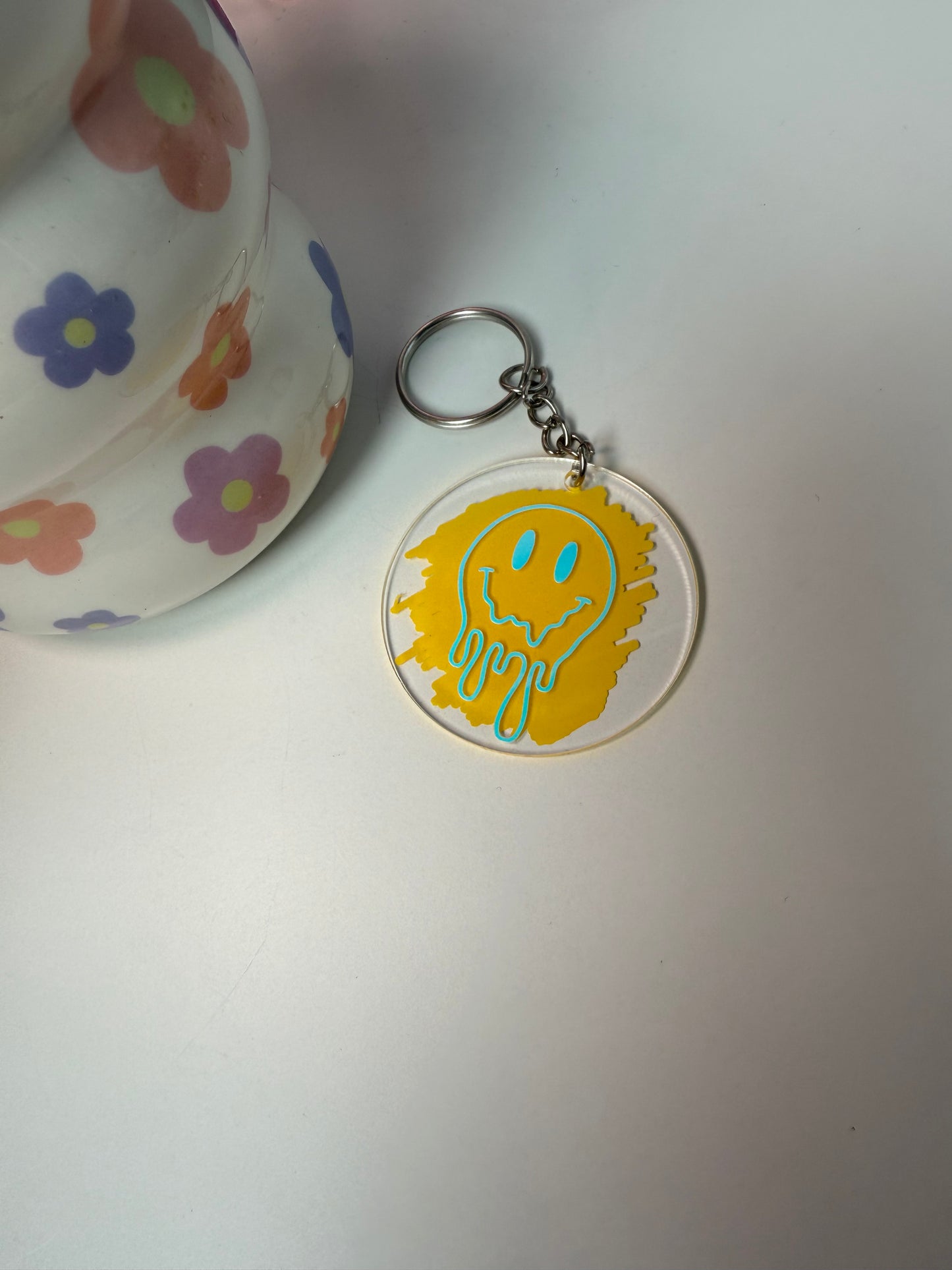 Drippy Face Keyring