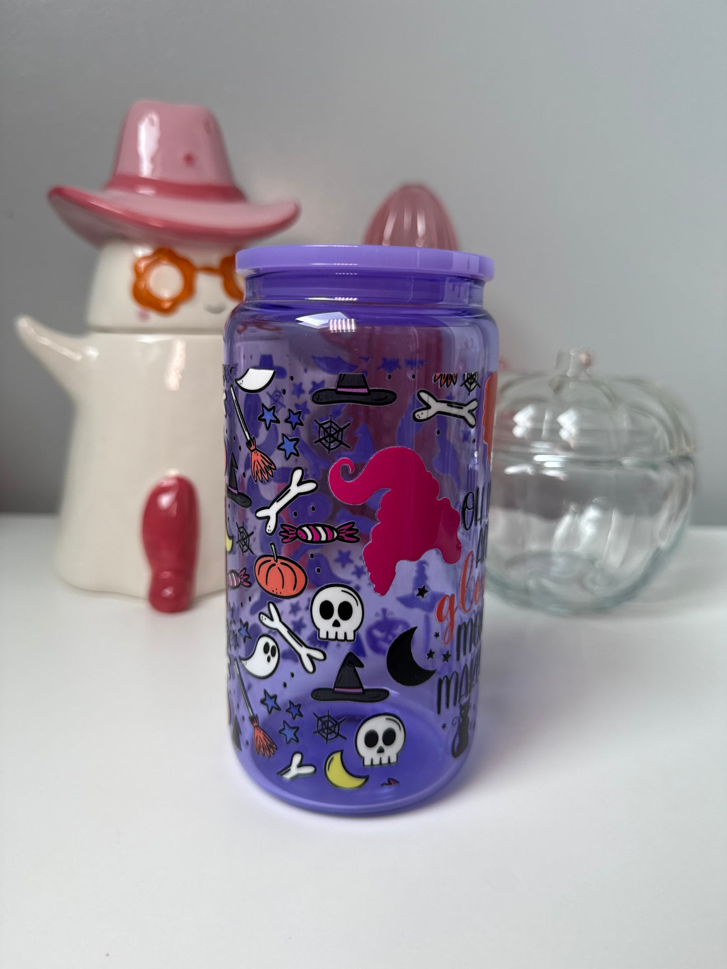 Purple Oh Look Another Glorious Morning Glass Can
