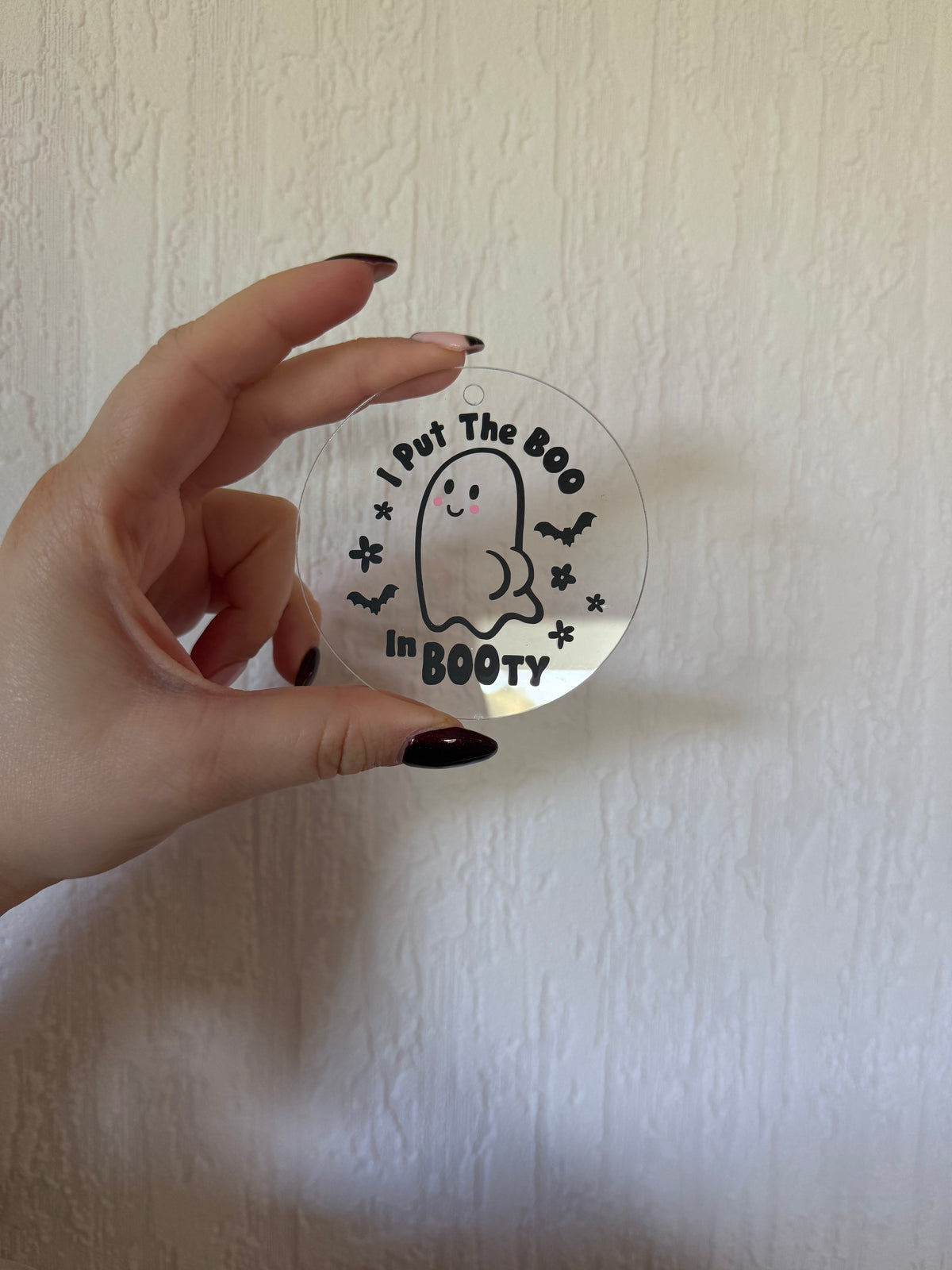 I Put The Boo In Booty Car Charm
