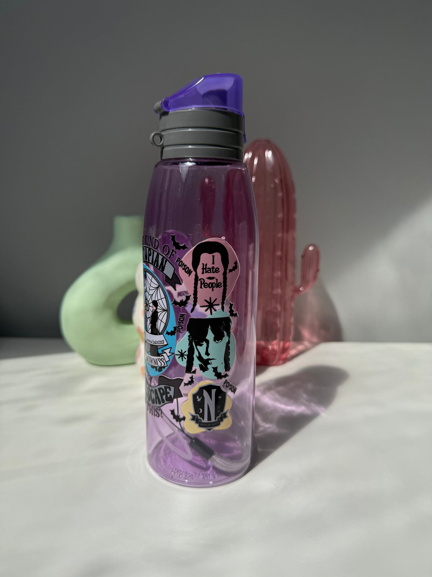 Wednesday Hellscape Water Bottle