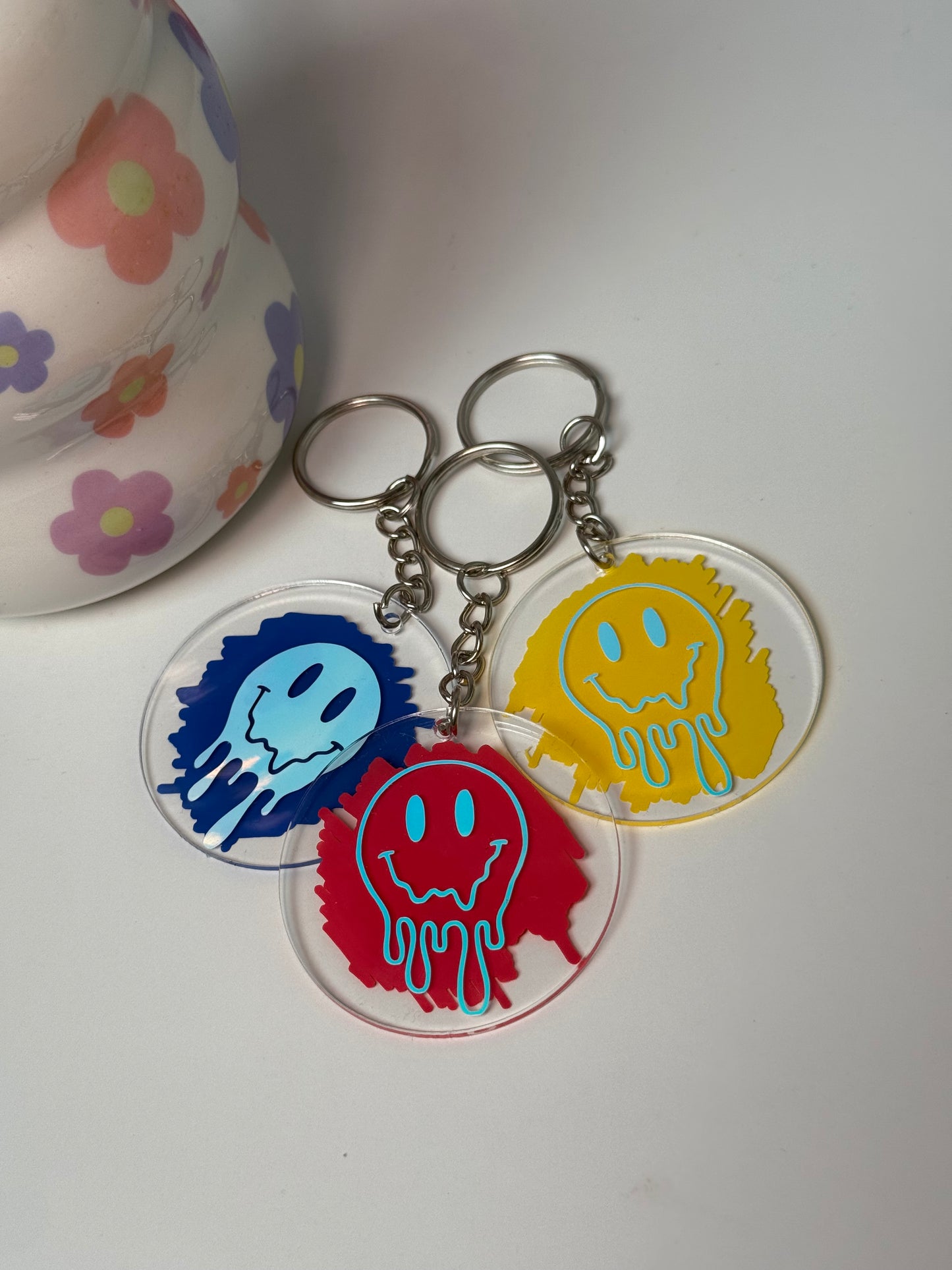 Drippy Face Keyring