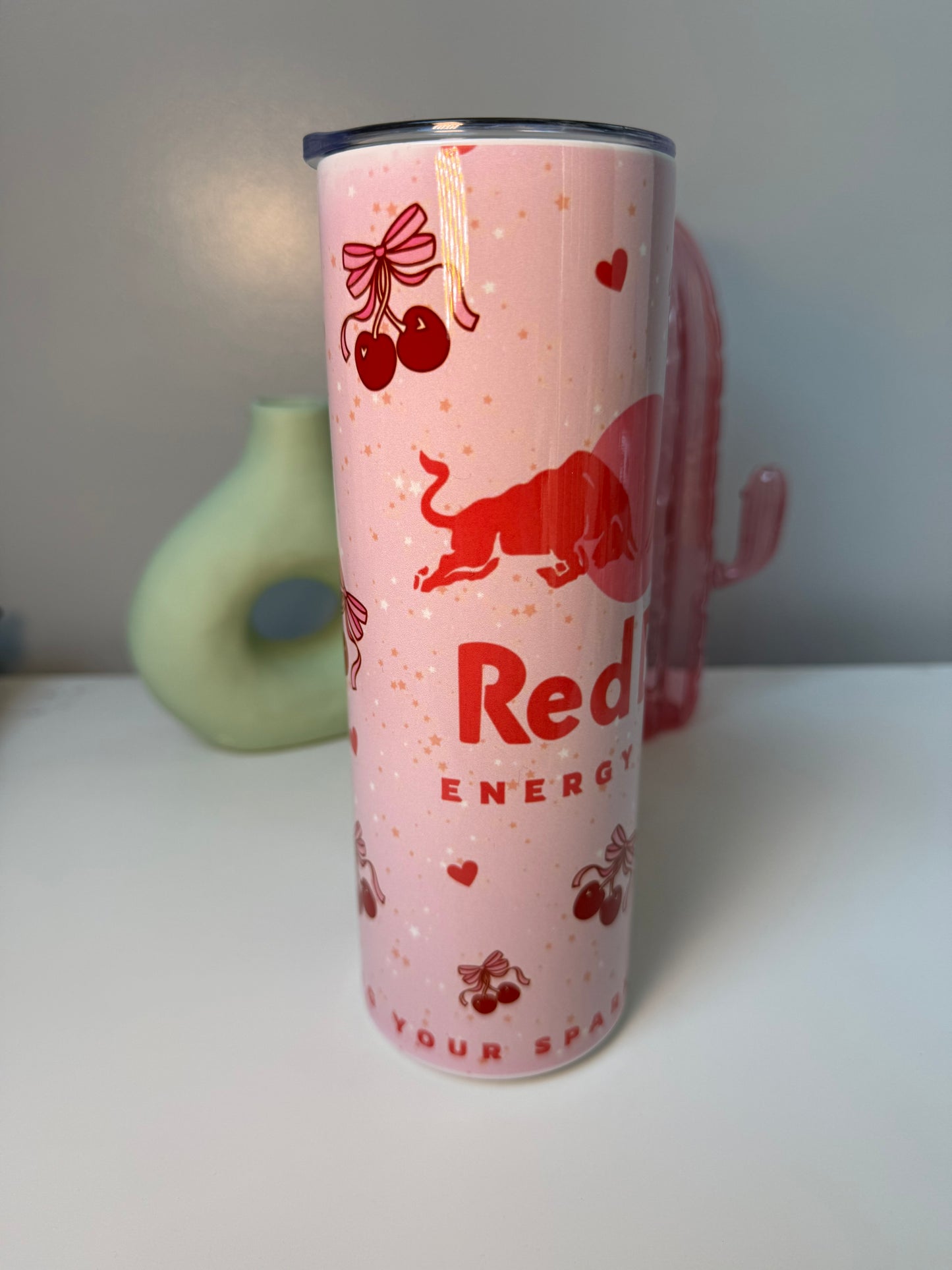 Cherry Red Bull 20oz Tumbler