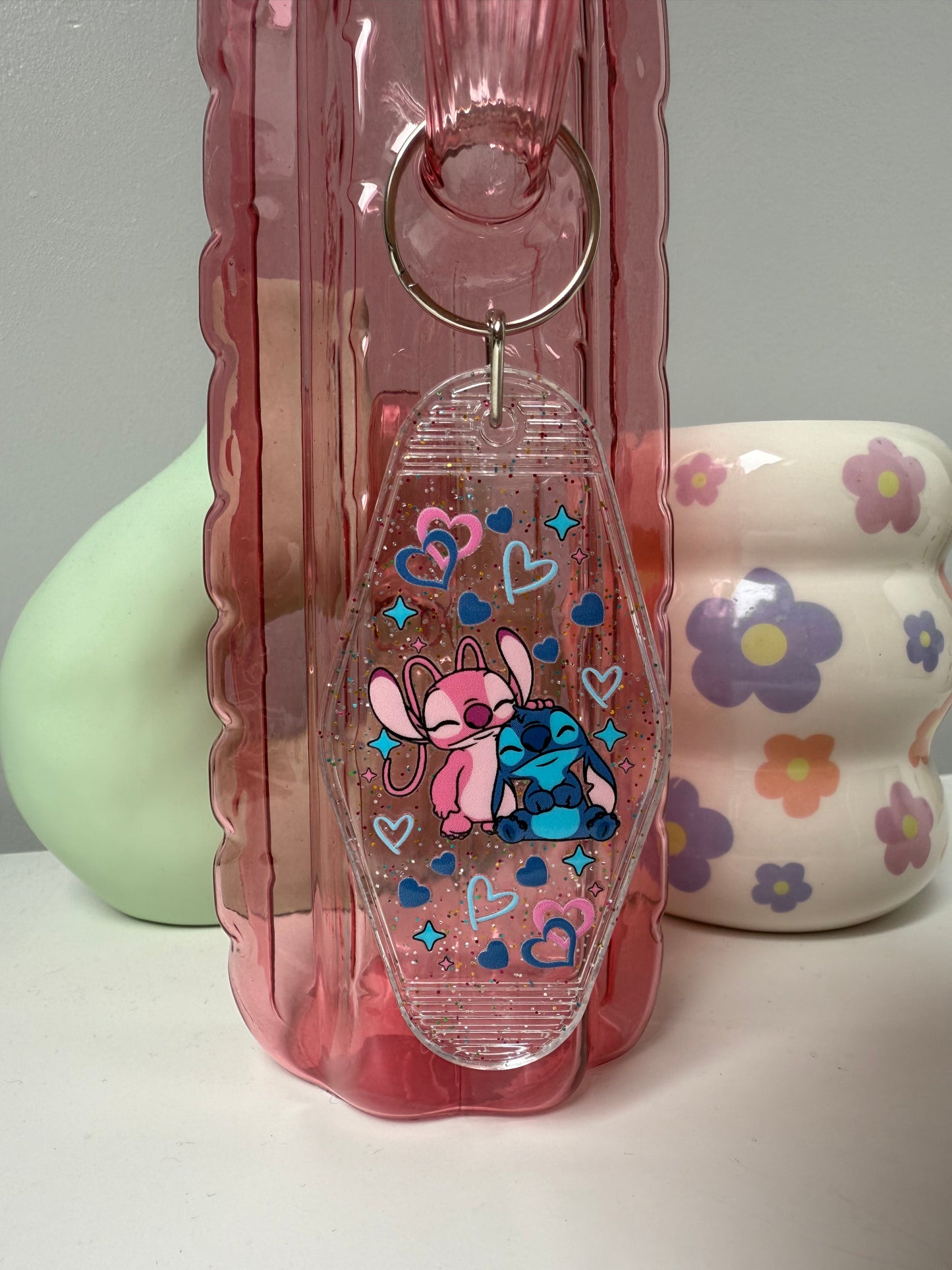 Angel & Stitch Keyring