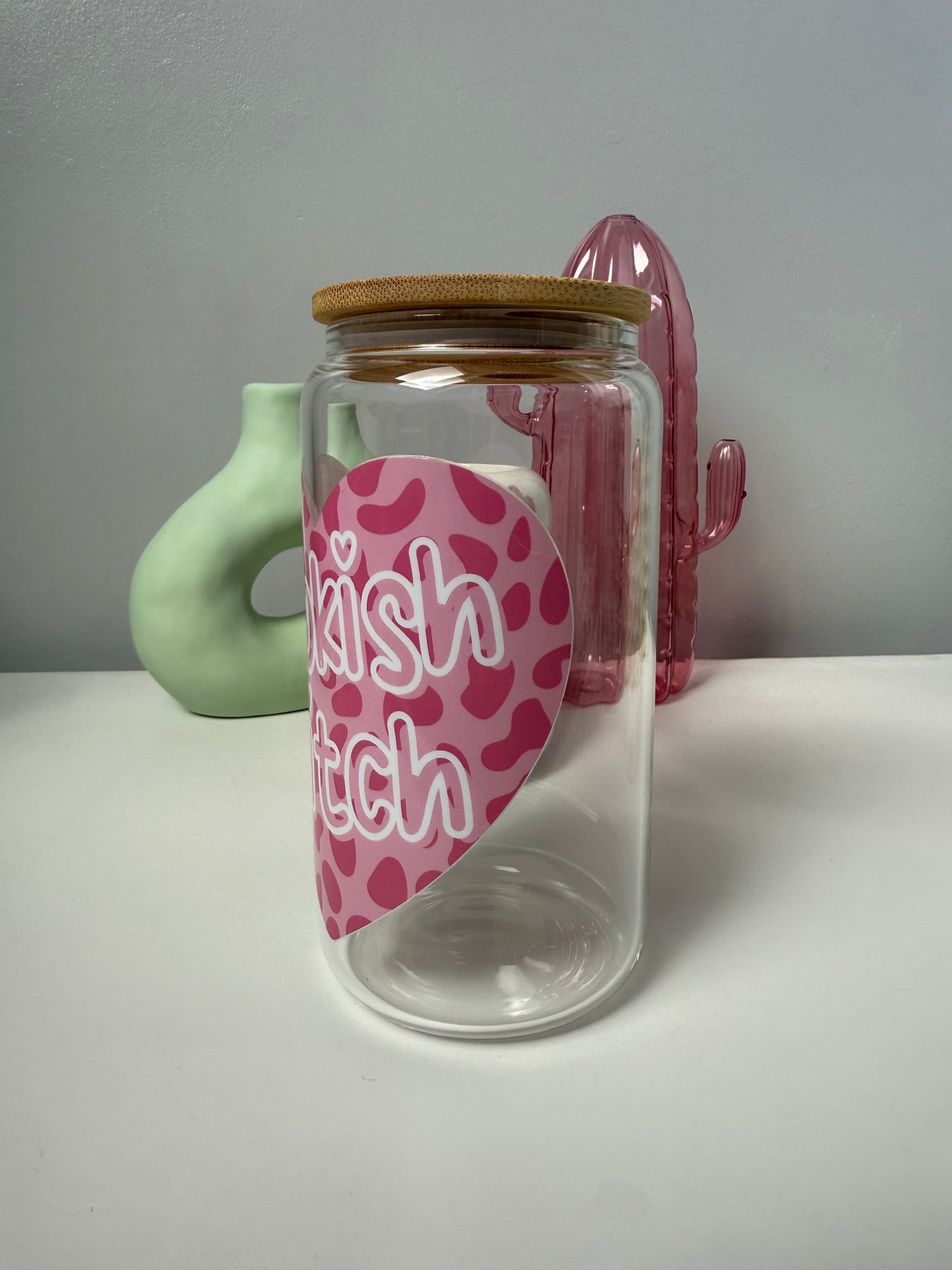 Bookish Bitch Glass Can