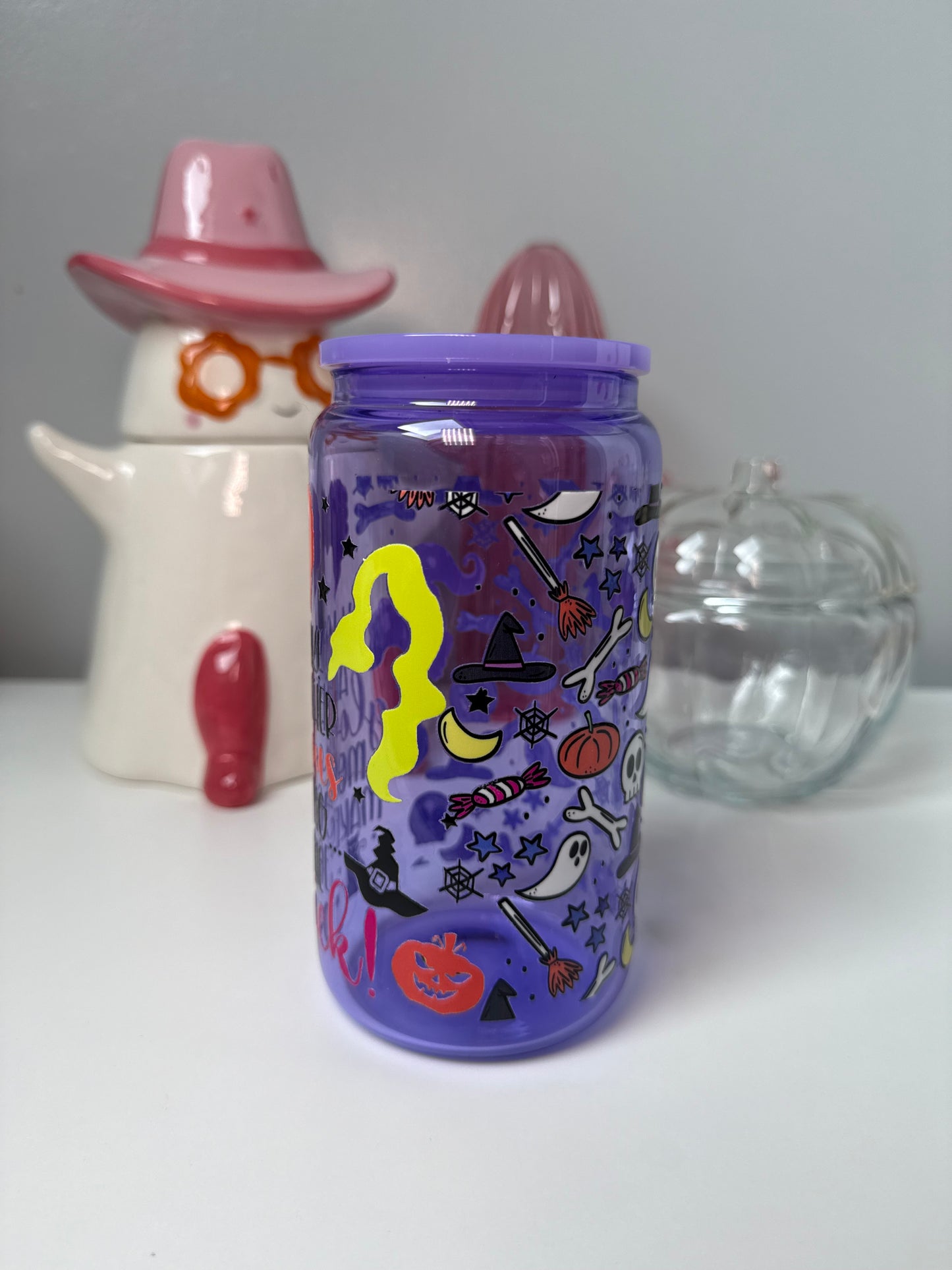 Purple Oh Look Another Glorious Morning Glass Can