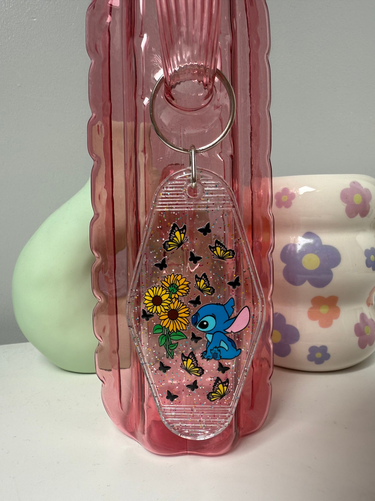 Stitch & Sunflowers Keyring
