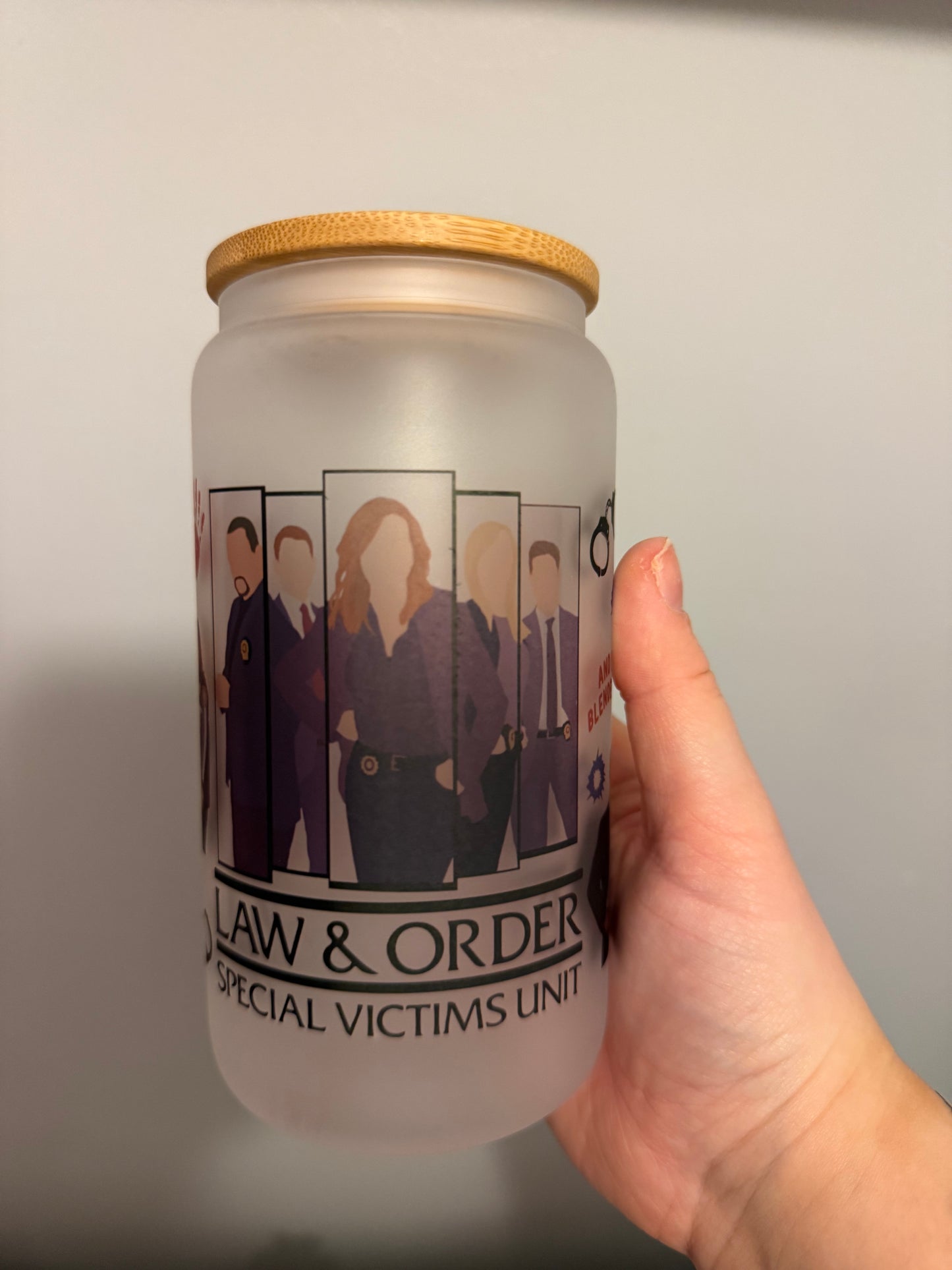 Law & Order SVU Oopsie Glass Can