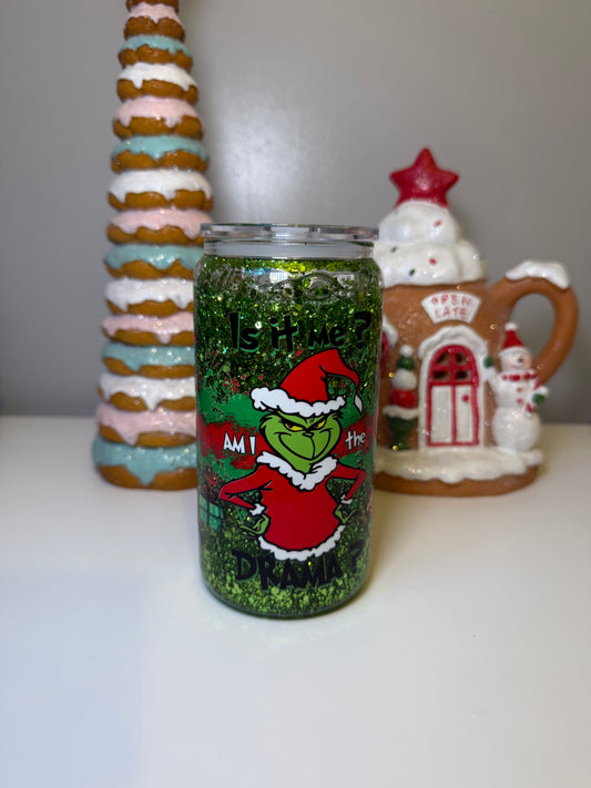 Am I the Drama? Snowglobe Glass Can