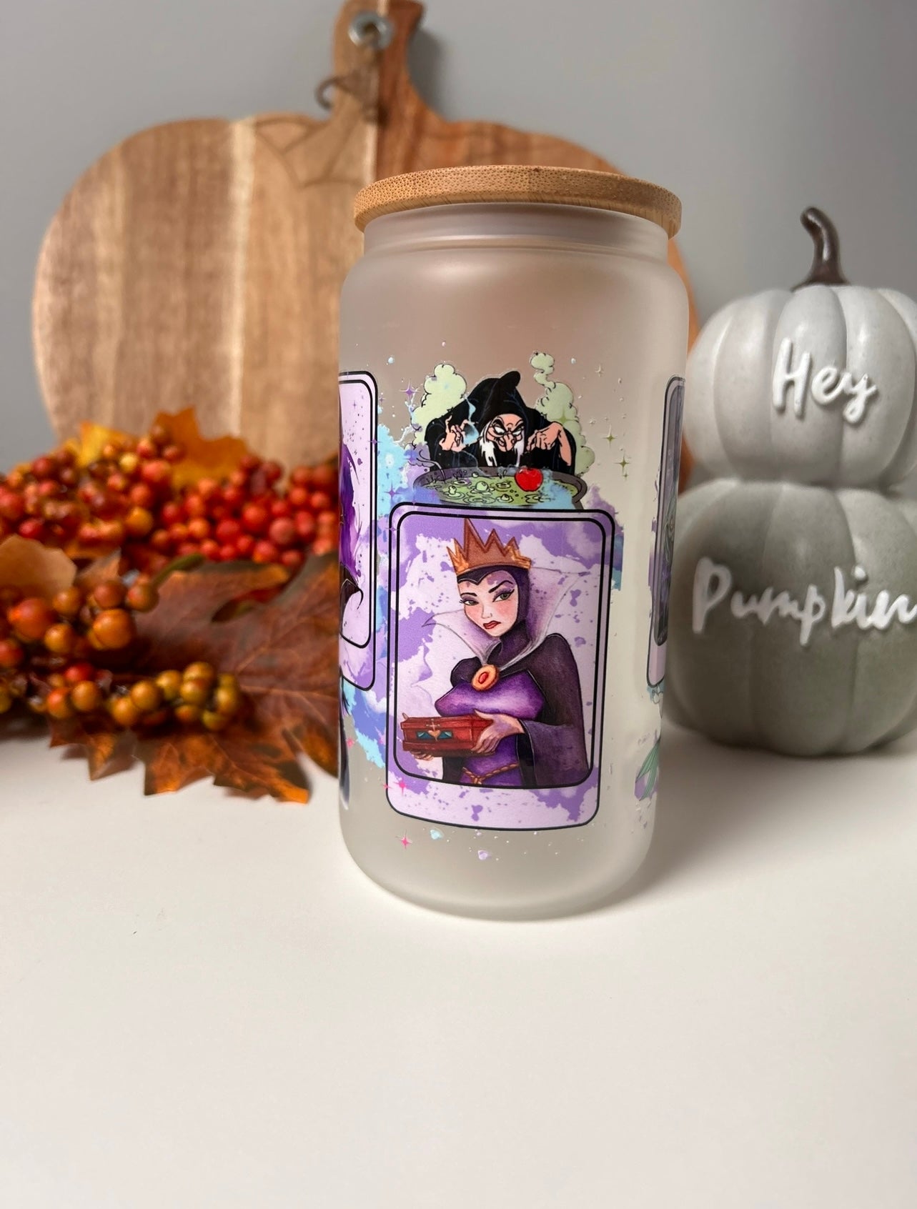 Disney Villains Glass Can