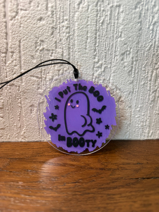 I Put The Boo In Booty Car Charm