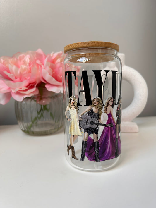 Taylor Swift Eras Glass Can