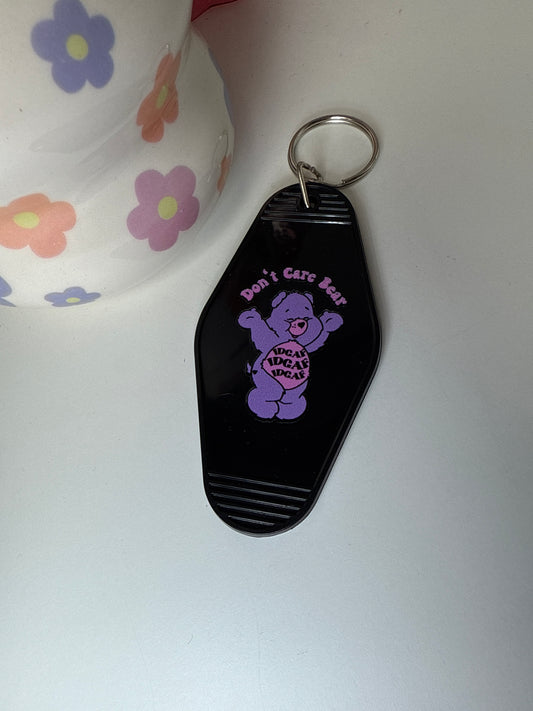 Don’t Care Bear Keyring