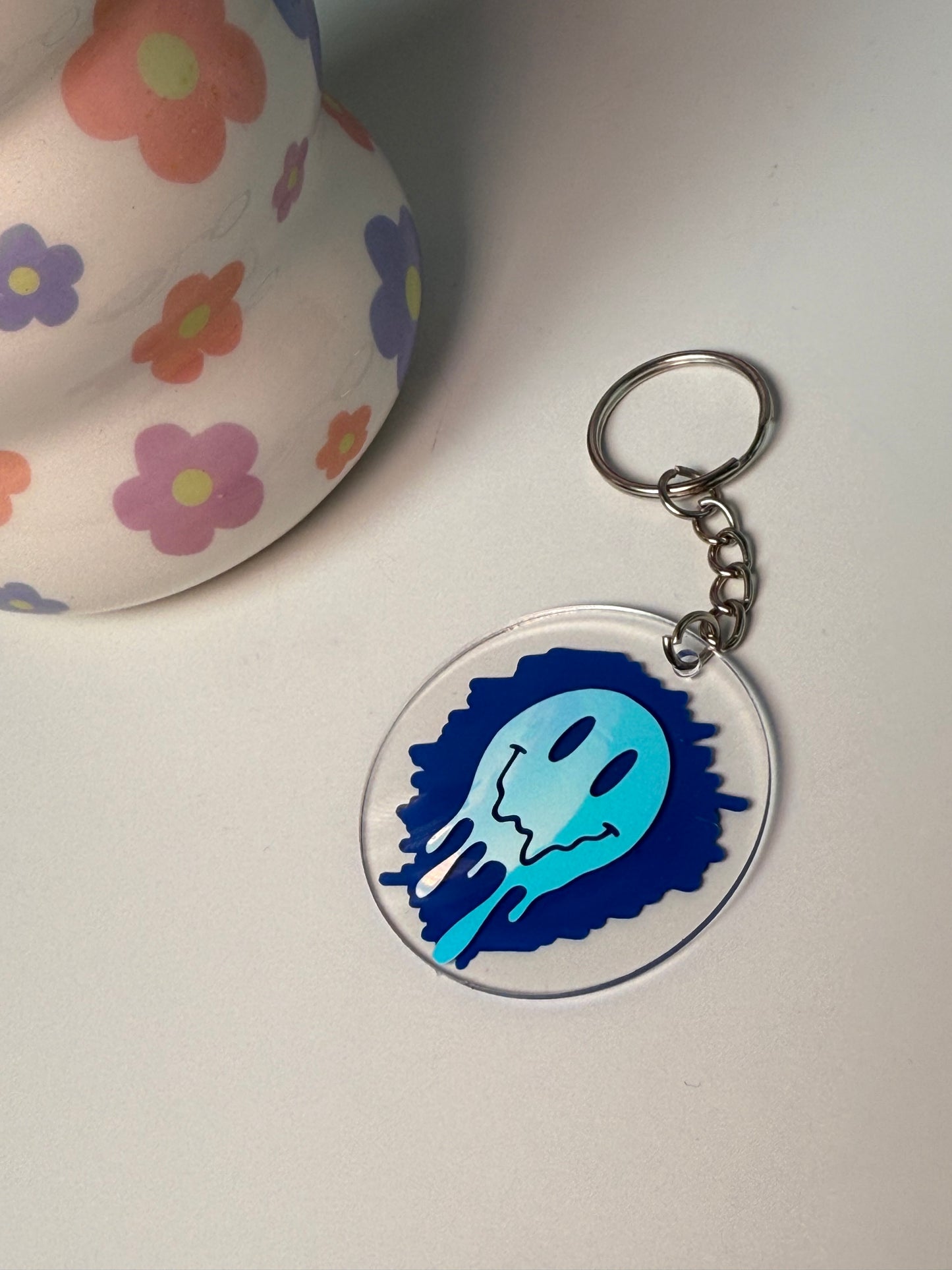 Drippy Face Keyring