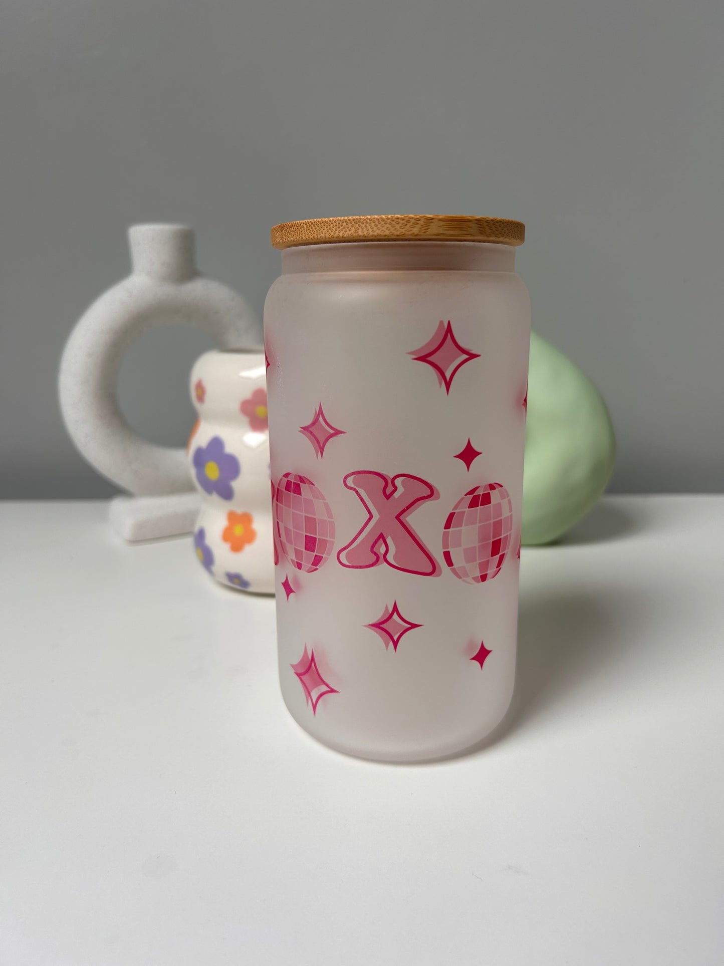 Disco XOXO Glass Can