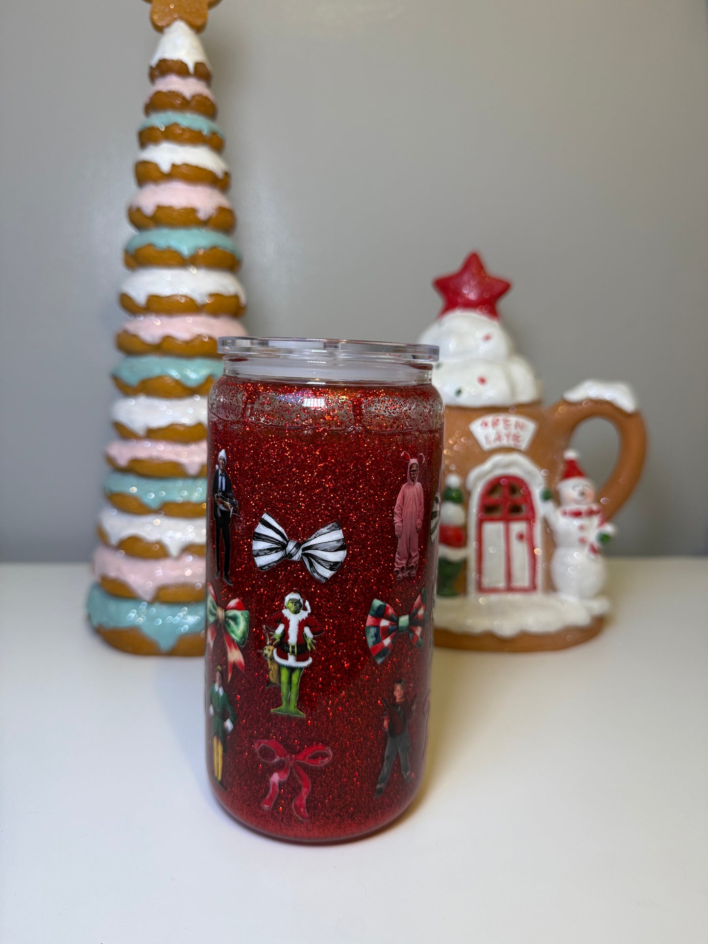 Santa’s Sleighers Snowglobe Glass