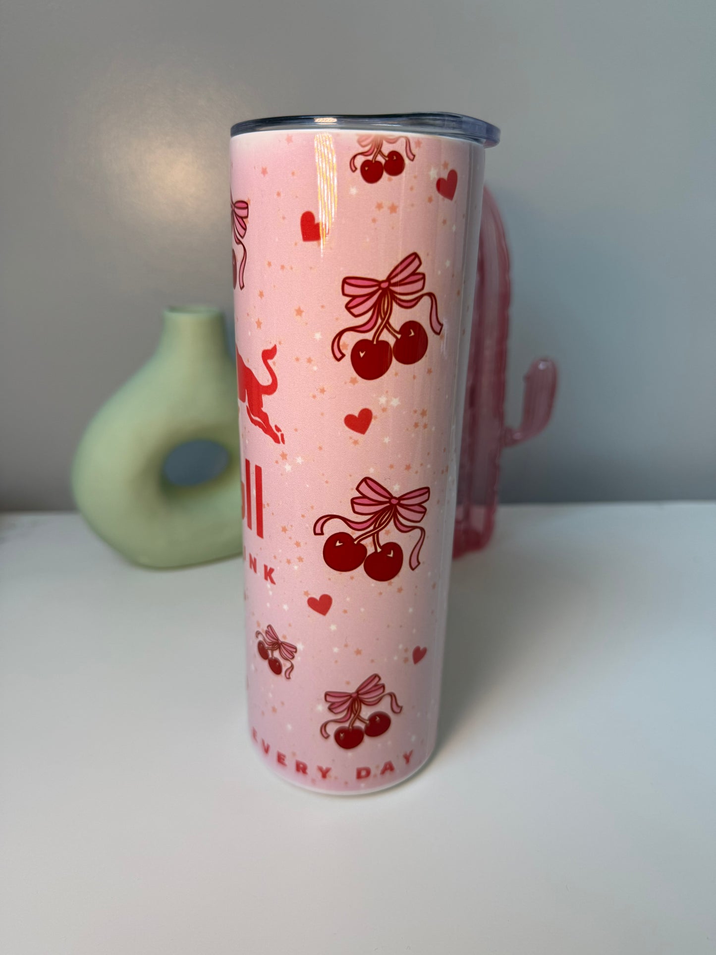 Cherry Red Bull 20oz Tumbler