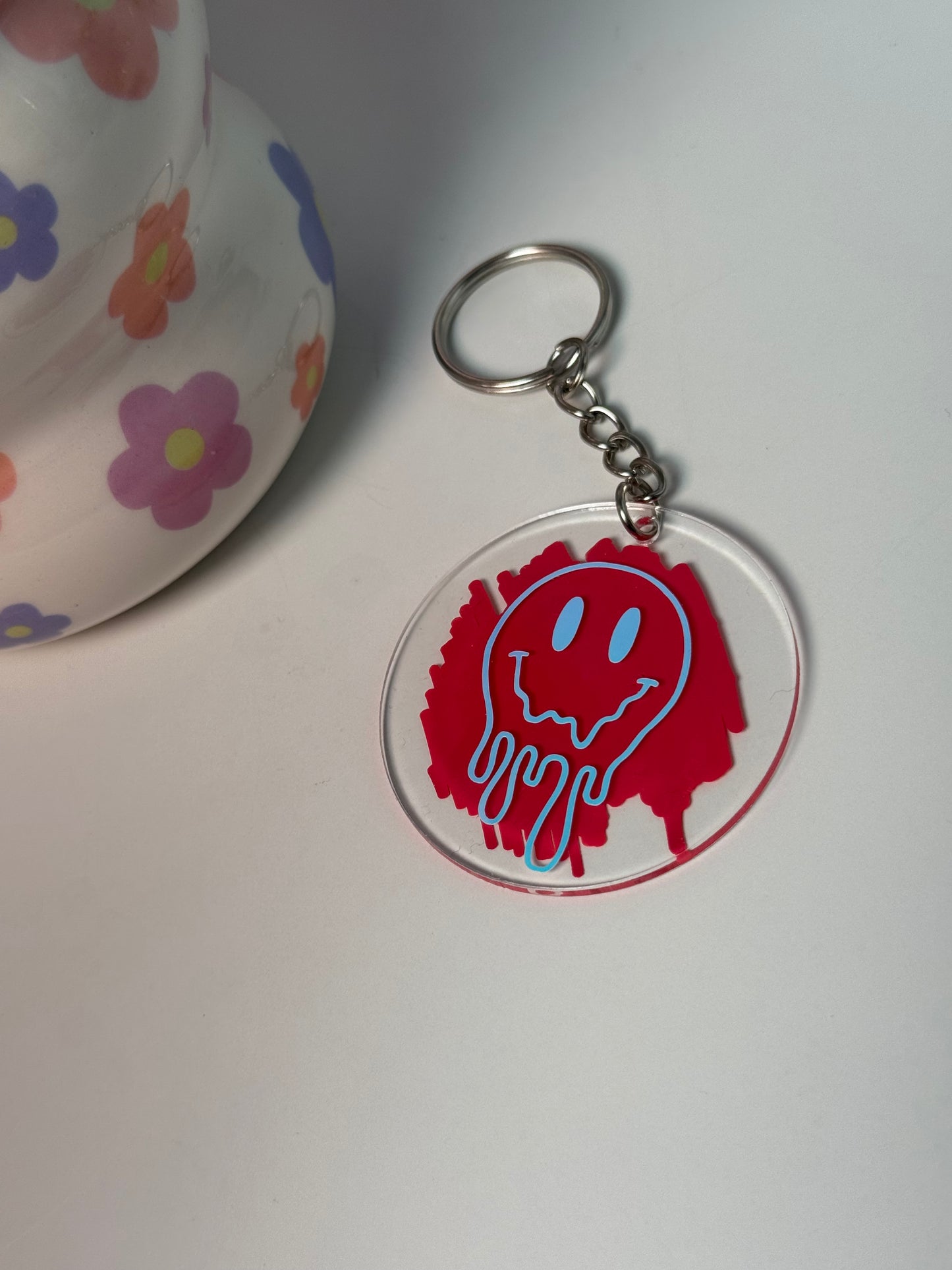 Drippy Face Keyring