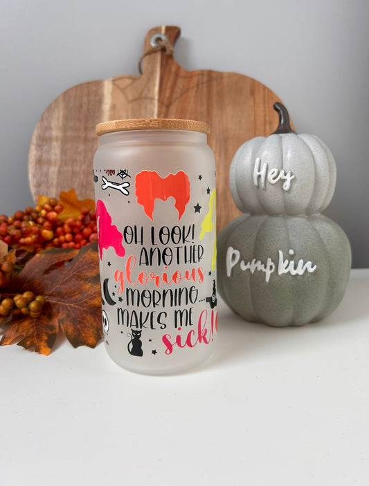 Hocus Pocus Glass Can