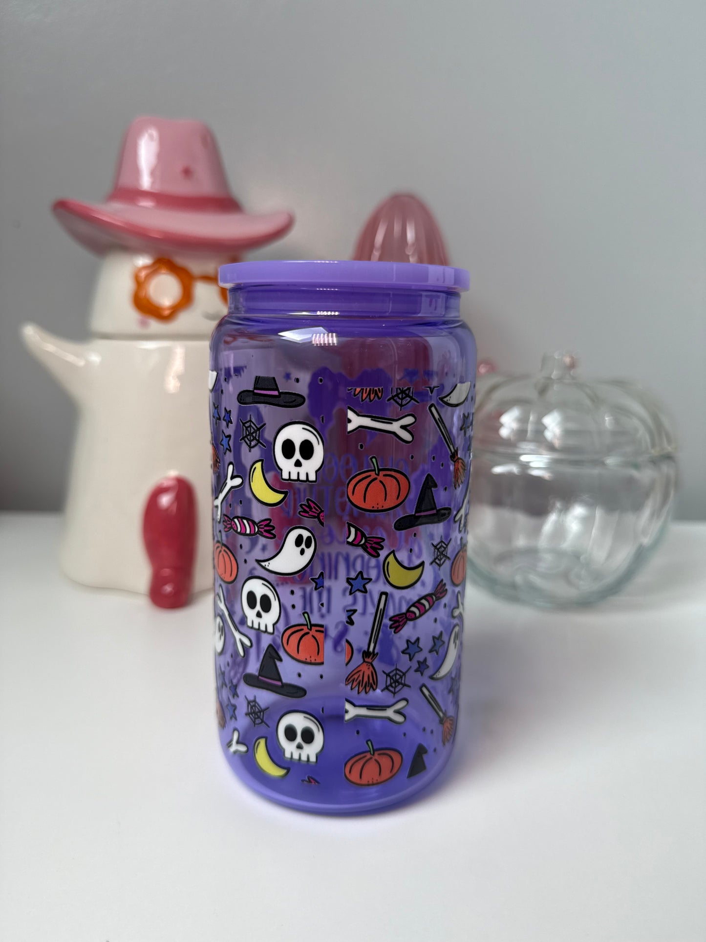 Purple Oh Look Another Glorious Morning Glass Can