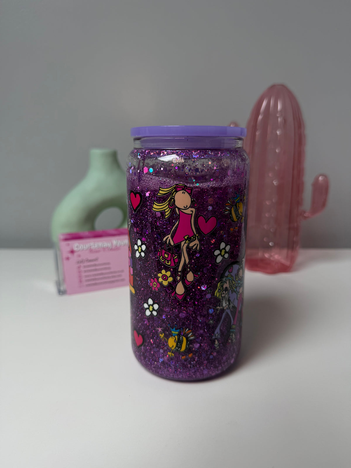 Groovy Chicks Snowglobe Glass