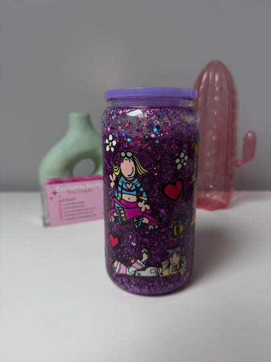Groovy Chicks Snowglobe Glass