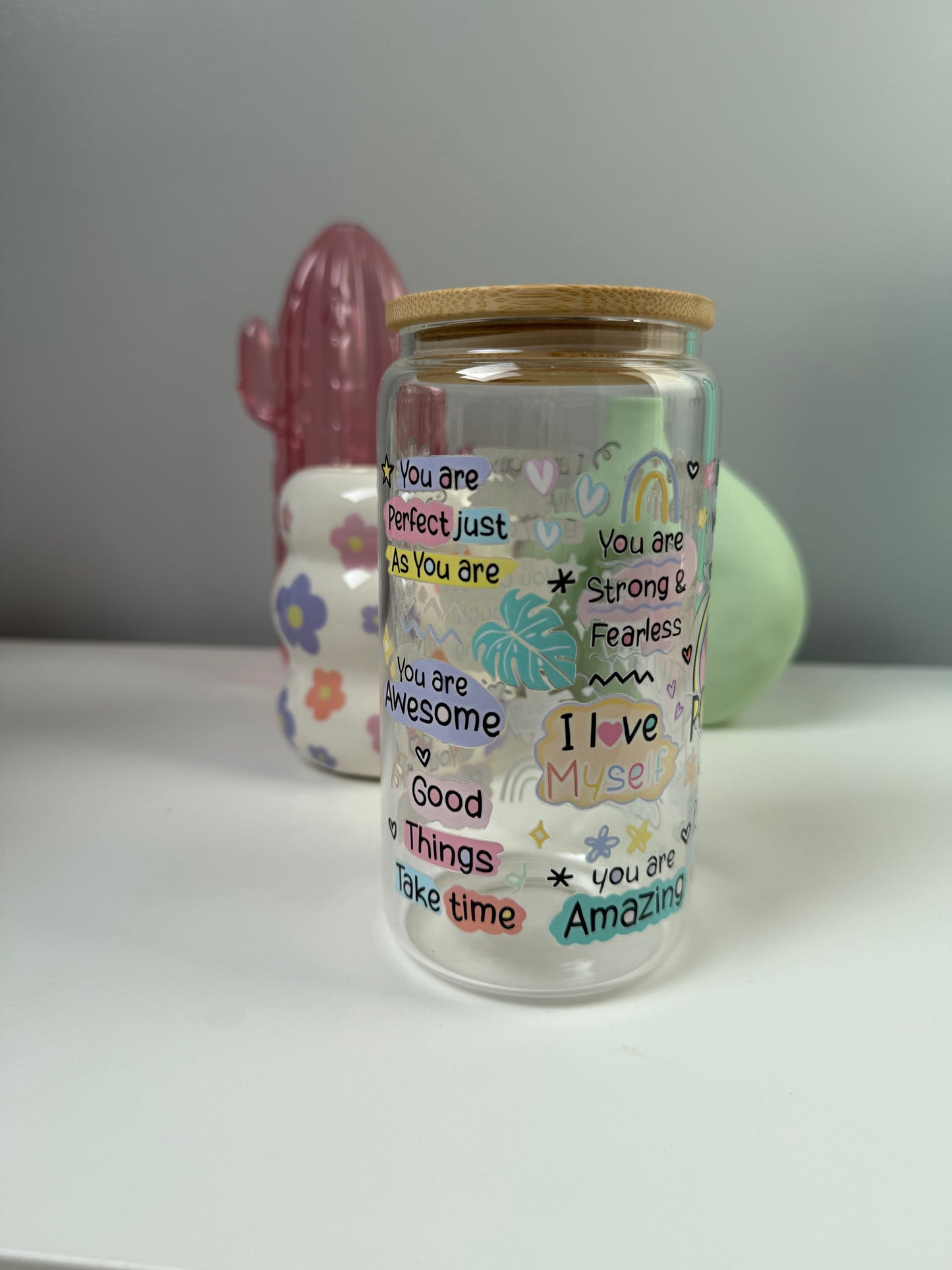 Cup of Positivity Glass Can