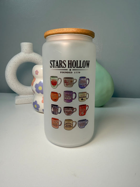 Stars Hollow Glass Can