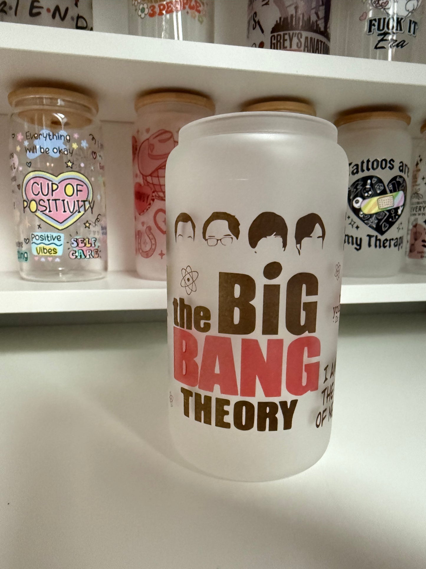 Big Bang Theory Oopsie Glass Can