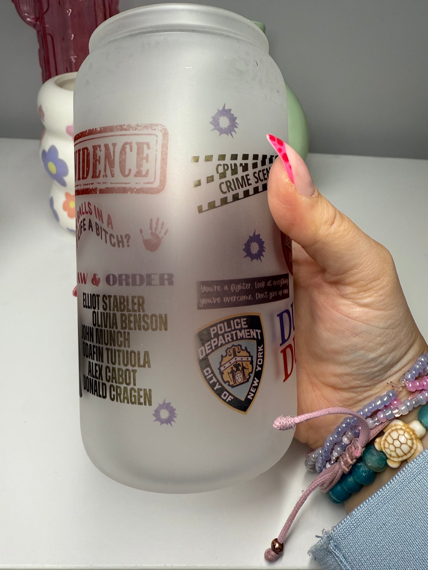 Law & Order SVU Oopsie Glass Can