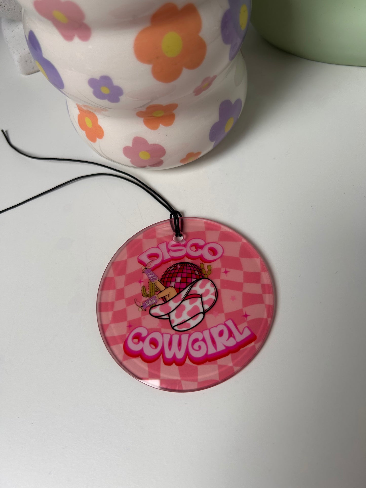 Disco Cowgirl Mirror Charm