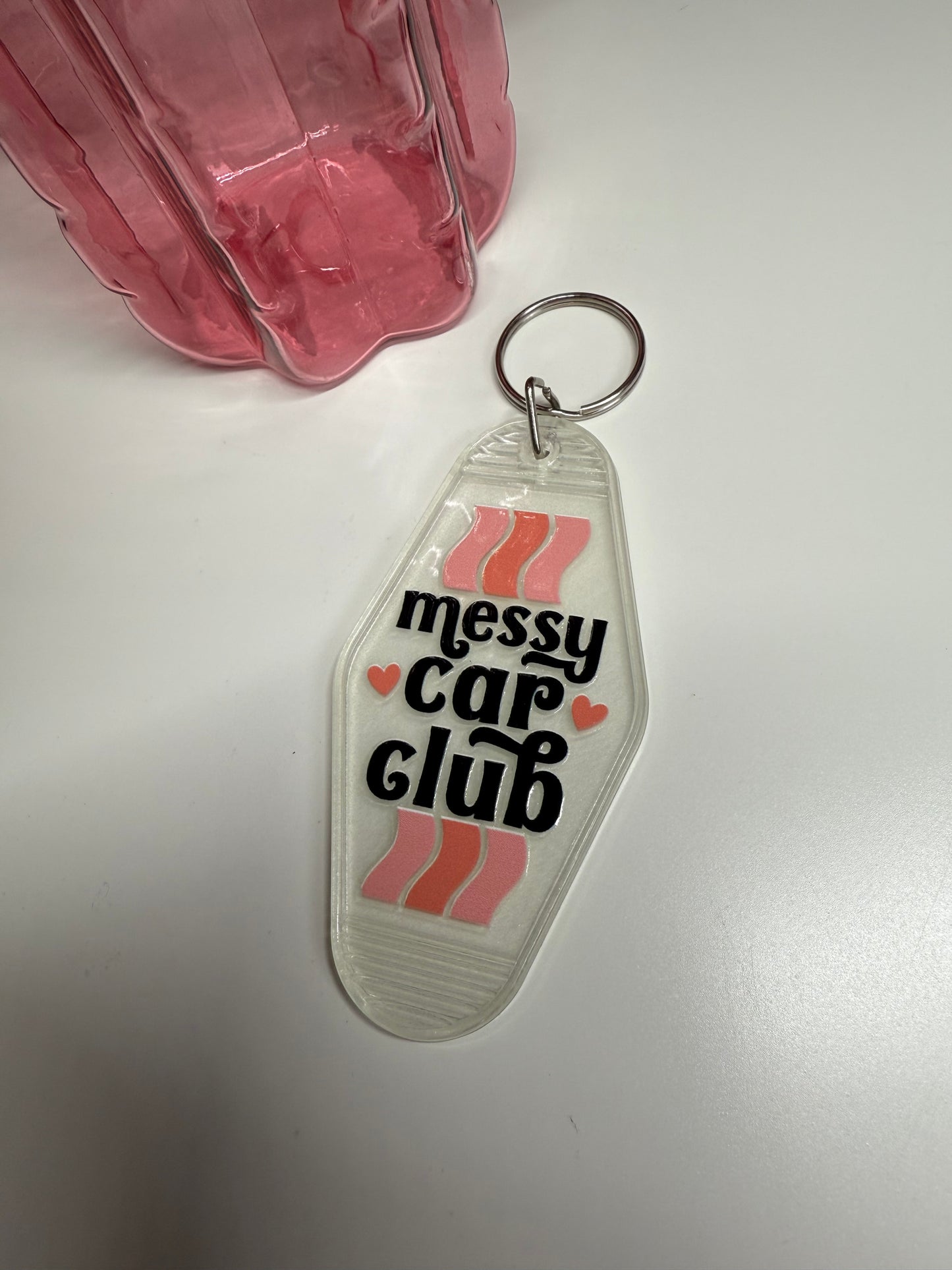 Messy Car Club Keyring