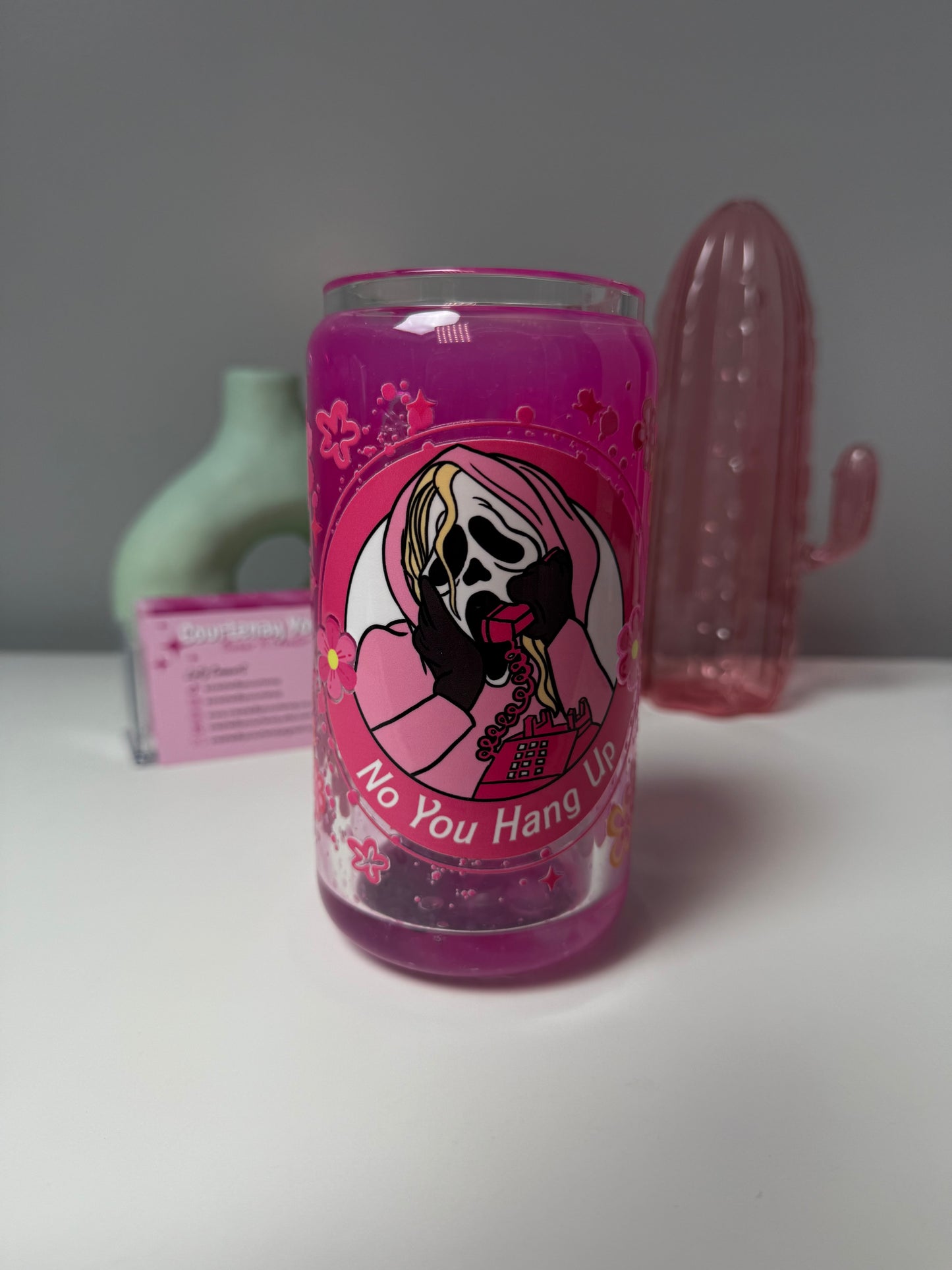 Pink Lava Ghostface Glass