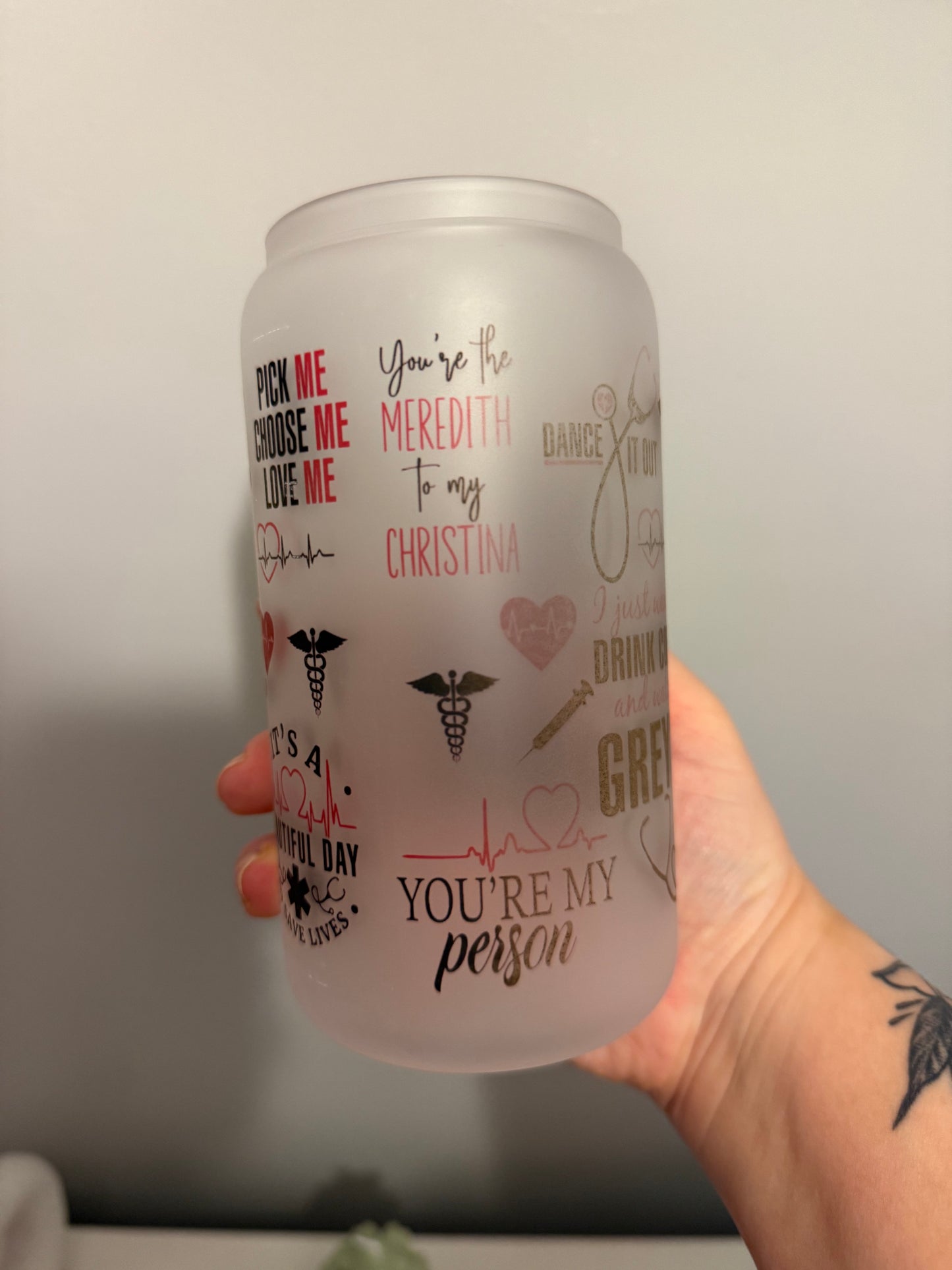 Grey’s Anatomy Oopsie Glass Can