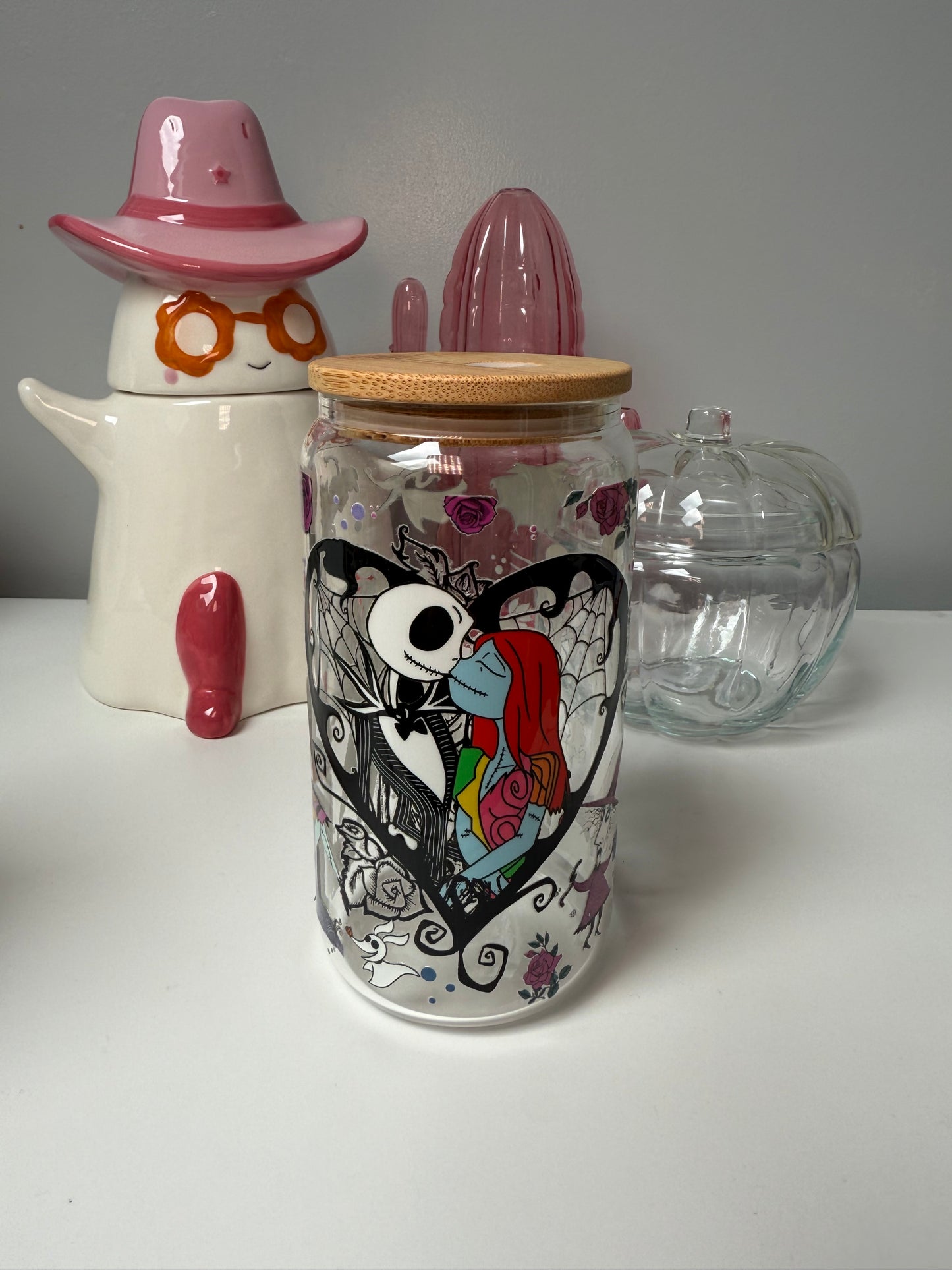 Jack & Sally Oopsie Glass Can