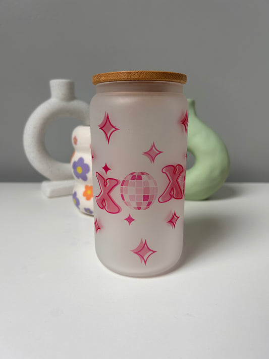 Disco XOXO Glass Can