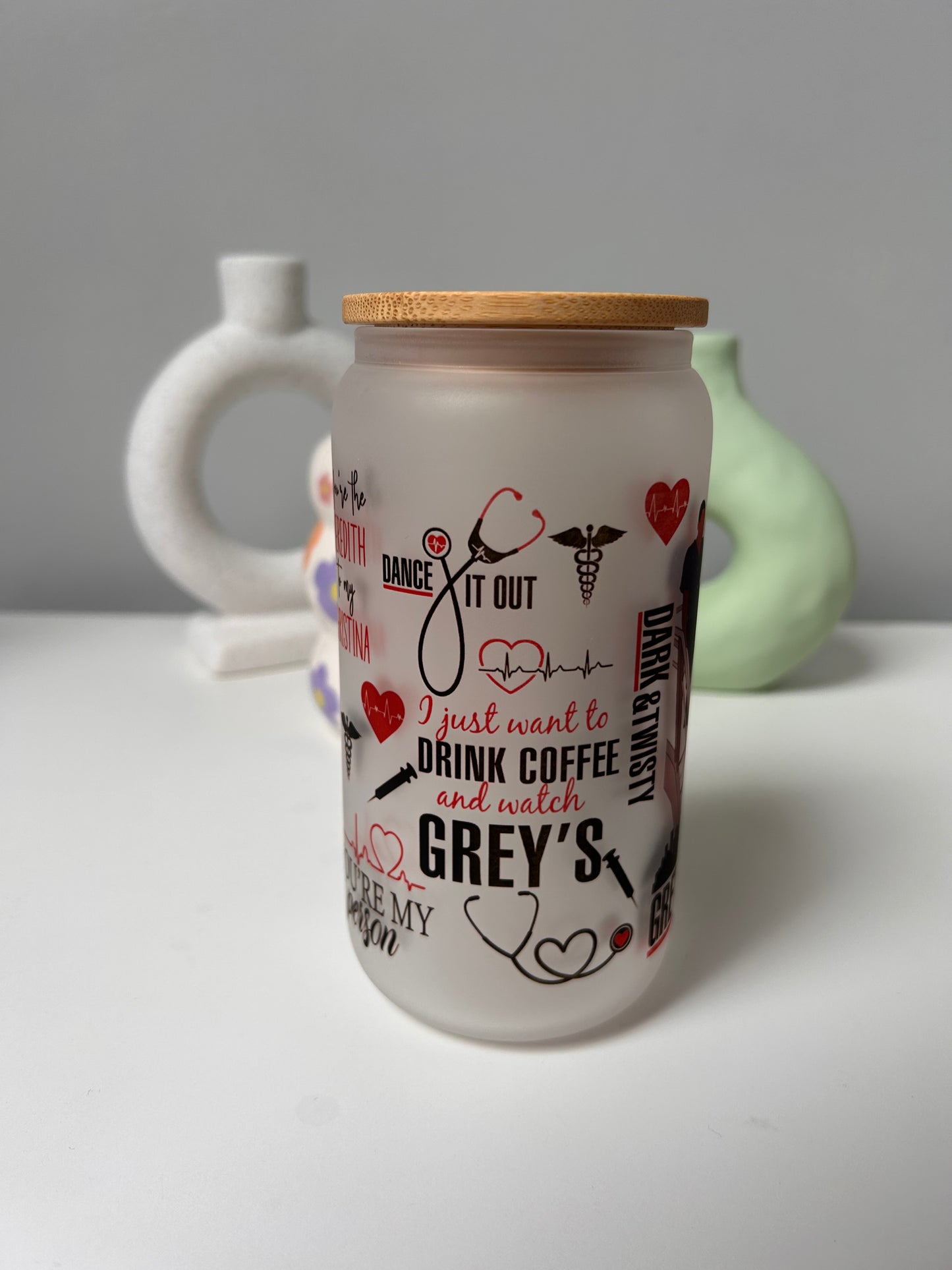 Grey’s Anatomy Glass Can