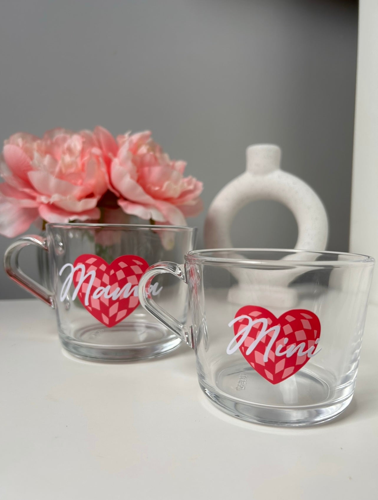 Mama & Mini Glass Mugs Set