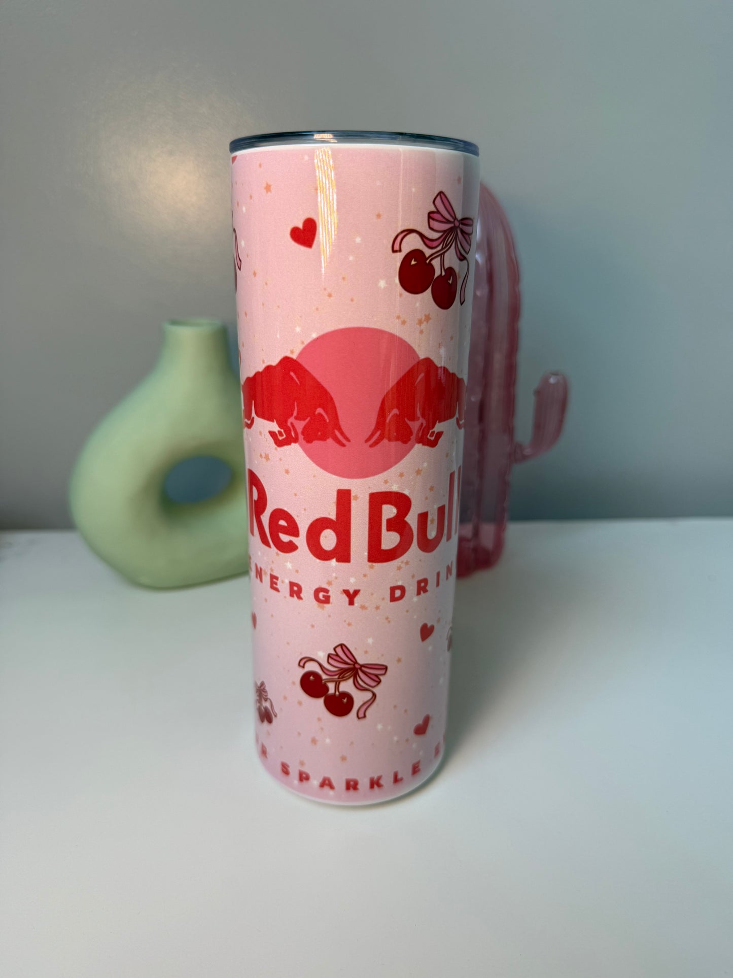 Cherry Red Bull 20oz Tumbler