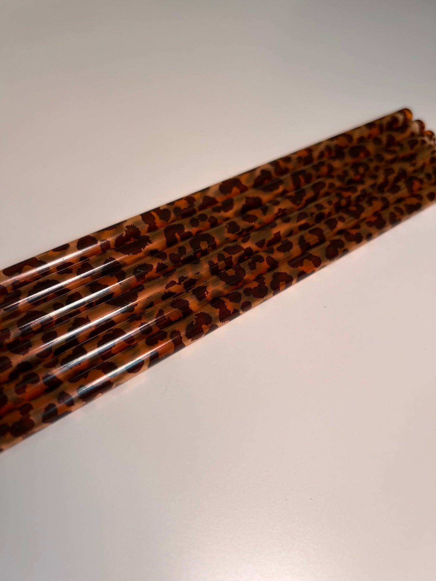 Leopard Print Straw