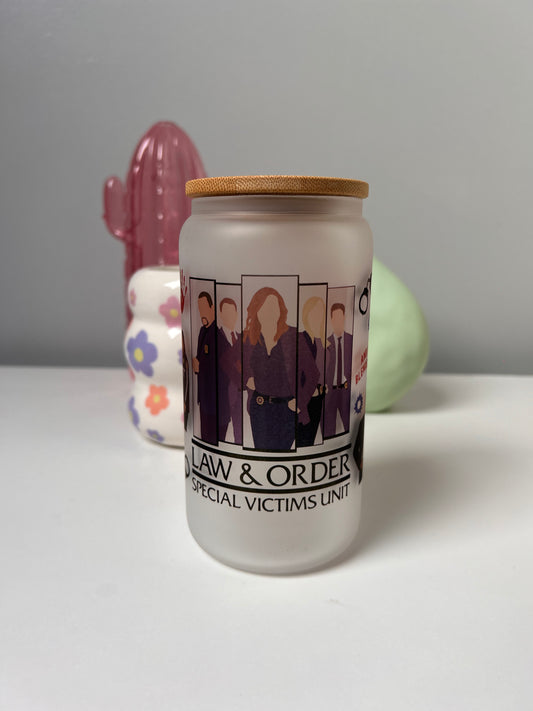 Law & Order SVU Glass Can