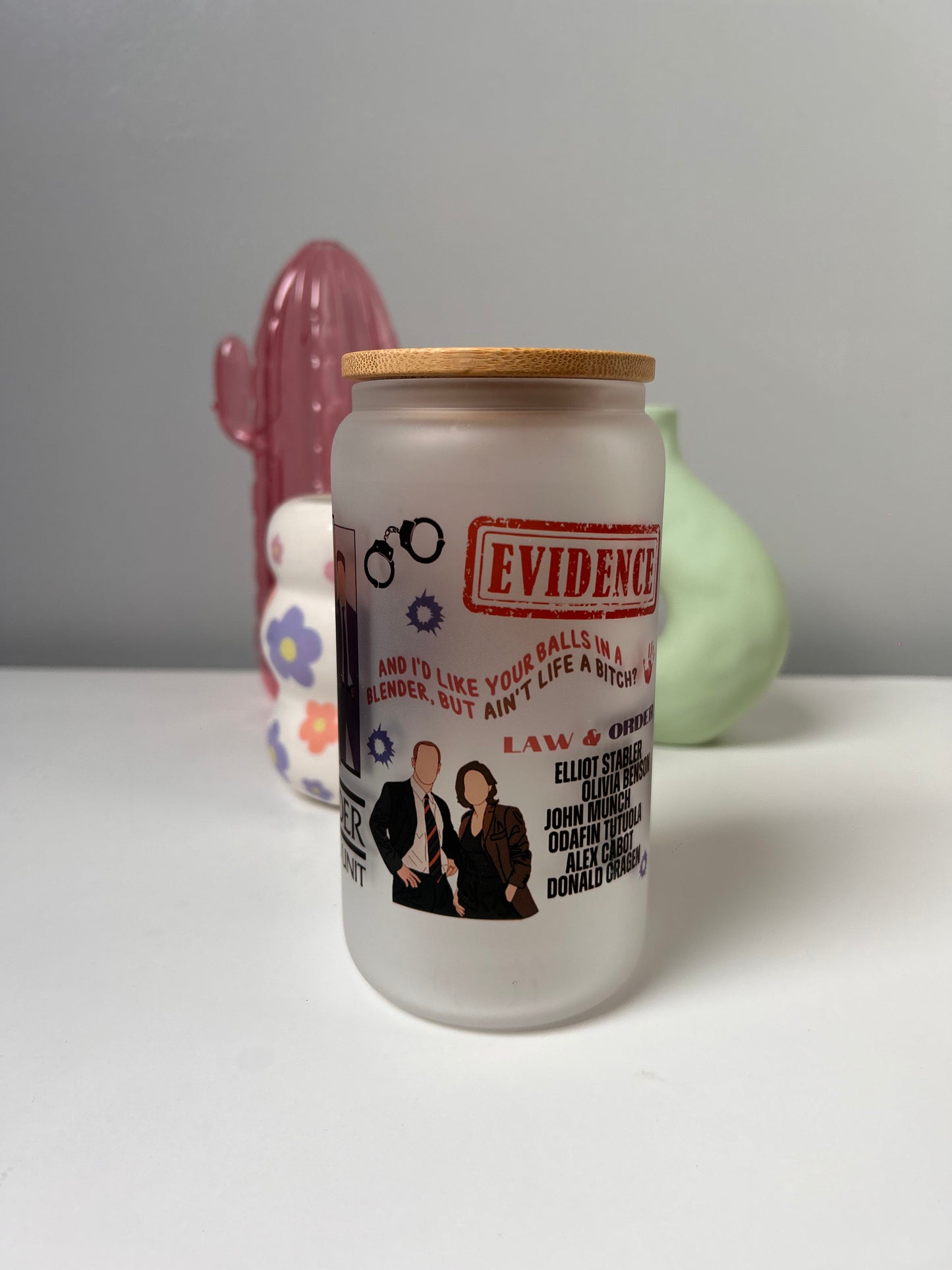 Law & Order SVU Glass Can