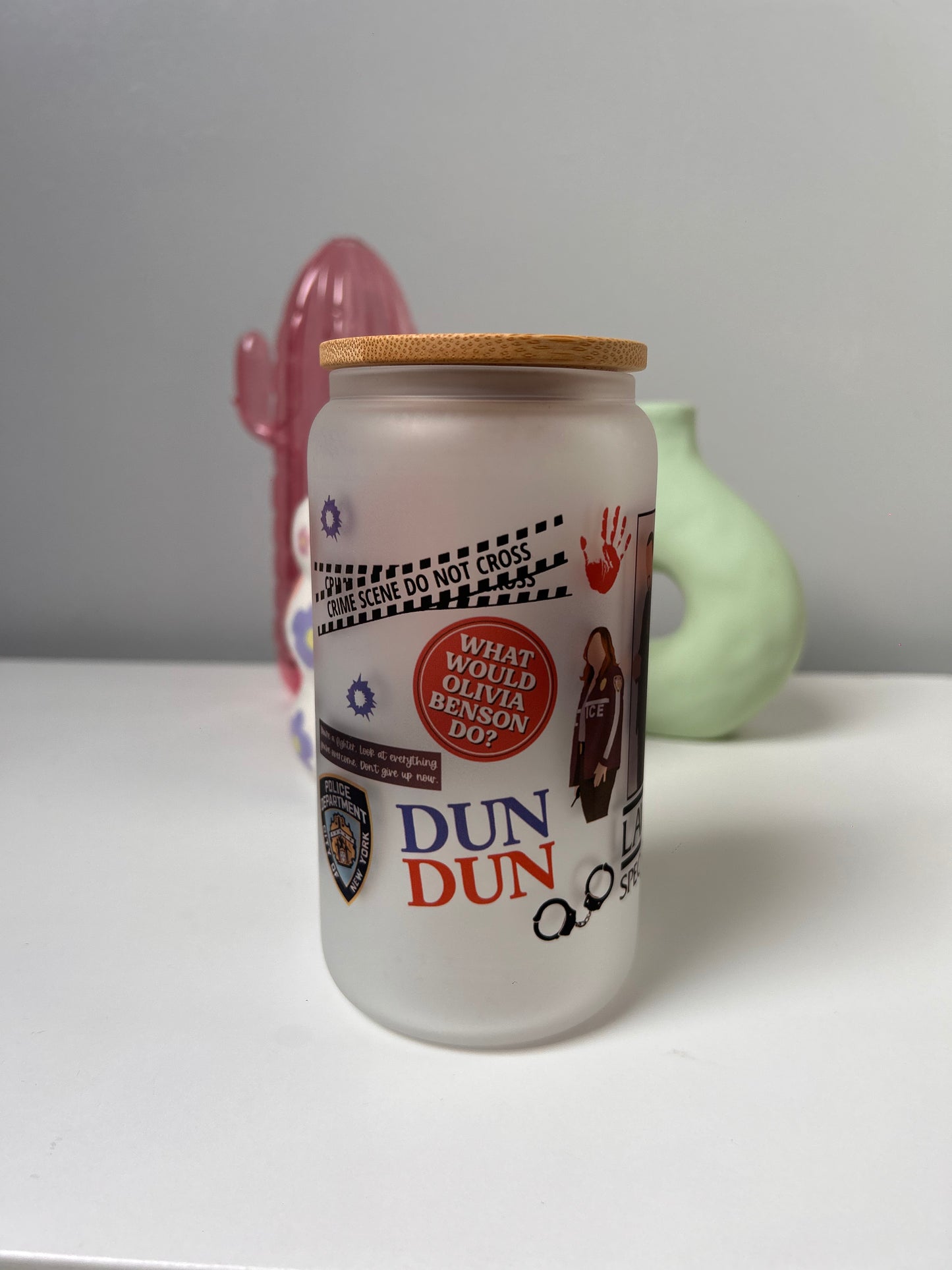 Law & Order SVU Glass Can