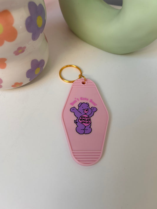 Don’t Care Bear Keyring