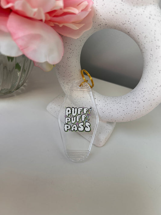 Puff Puff Pass Keyring