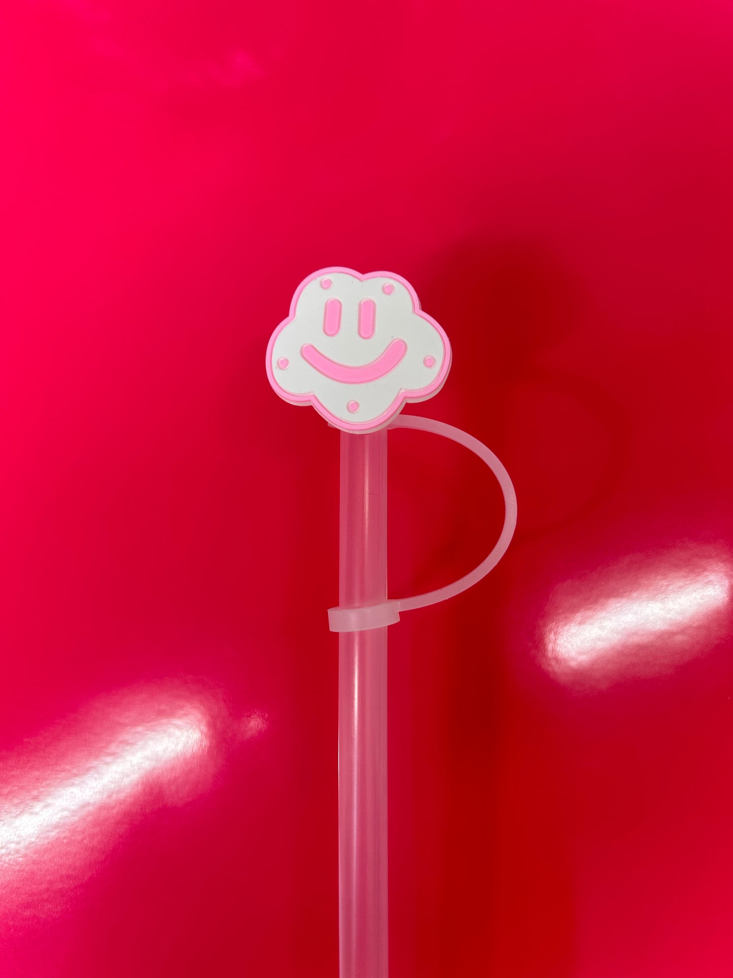 Smiley Cloud Straw Topper